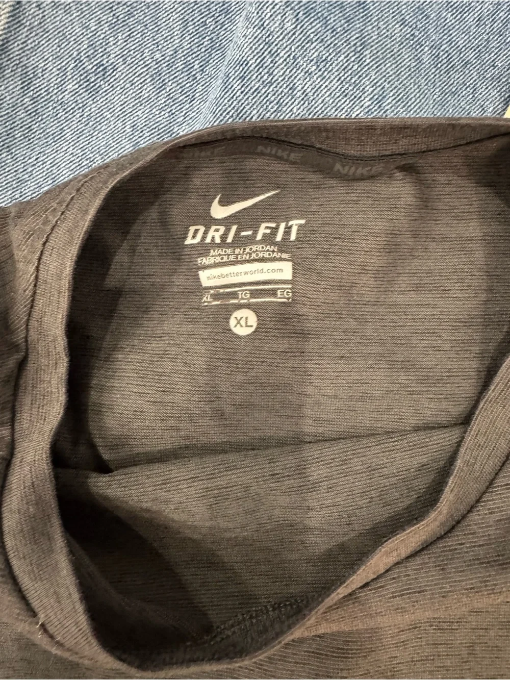 XL Boys Bundle Black Nike Crew Neck Tee, Nike Joggers, Old Navy Denim